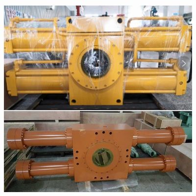 HFC46 รีคเกียร์ขนาดกลาง ไฮดรอลิกซิลินเดอร์ 13Mpa ด้วยมุมหมุน 180°