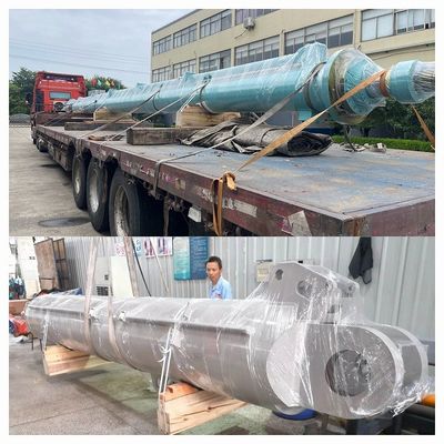 ปรับปรุงเหล็กโรงงานไฮดรอลิกกระบอกภาระหนัก 42CrMo สต๊อดพิสตัน