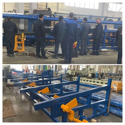 เครื่องลากไฟฟ้าต่อเนื่องที่มี 10 เครื่องลากสําหรับแท่งและท่อ