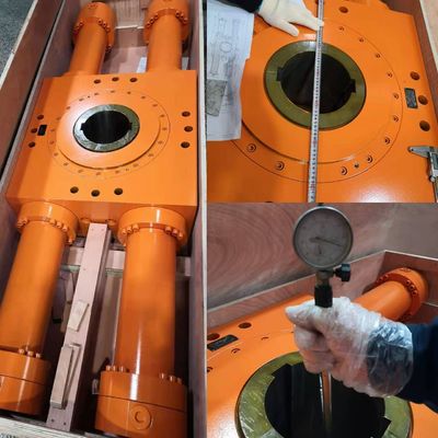 เร็กเกียร์ ซิลินเดอร์ไฮดรอลิกที่กําหนดเอง 16.5Mpa ด้วยกว้างเจาะ 160mm