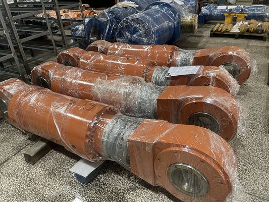 ความดันการทดสอบ 35Mpa กระบอกไฮดรอลิกขาเดินด้วย Merkel Sealing