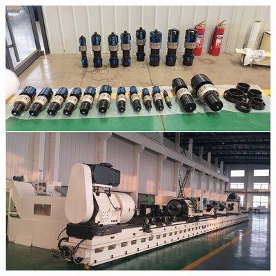 EOOE Hydraulic SRB Skiving Burning Machine ISO9001 พร้อมเครื่องขนส่งชิป