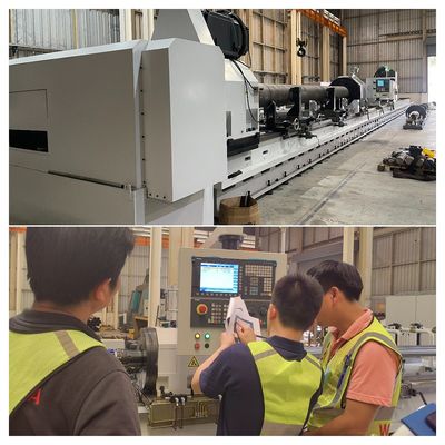 2 หัวที่กําหนดเอง Skiving และ Roller เครื่องเผาด้วย SIEMENS CNC